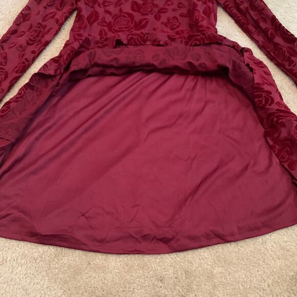 Wild Fable Off Shoulder Red Dress Mini- Rose Small NWT - Picture 5 of 6